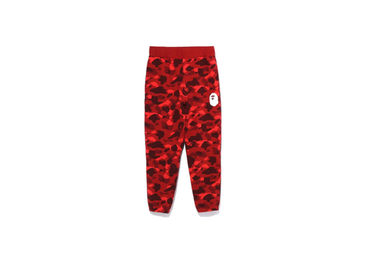 BAPE Color Camo Wide Sweatpants Red Camo