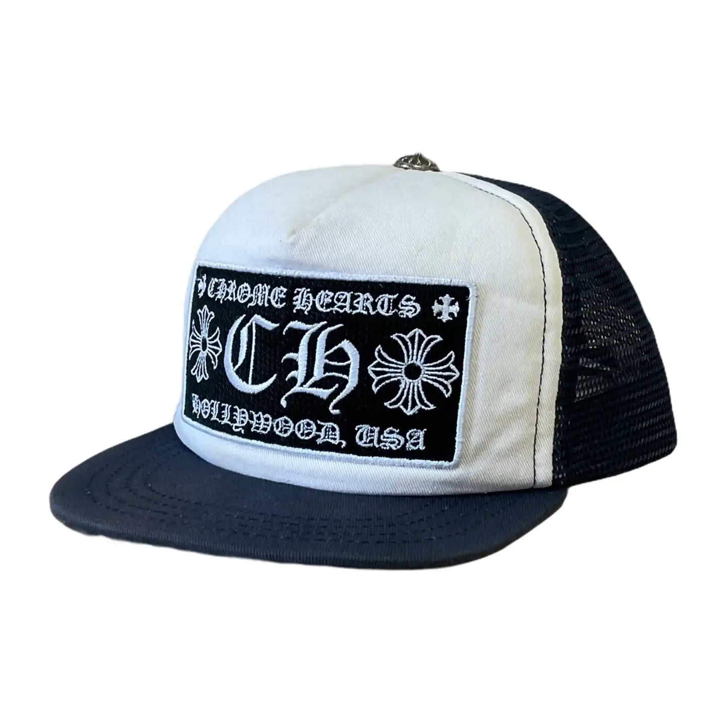 Chrome Hearts Navy Blue Trucker Hat