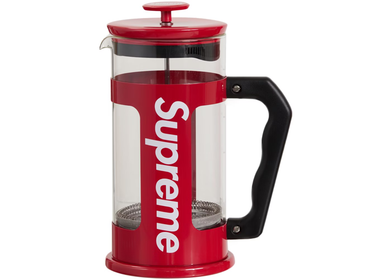 Supreme Bialetti 8-Cup French Press Red