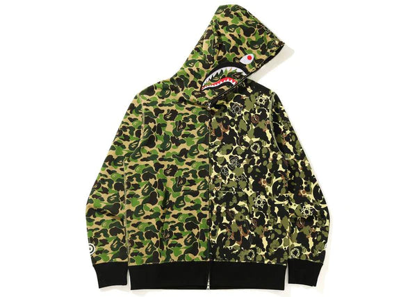 BAPE x UNKLE WIDE Full Zip Hoodie Green