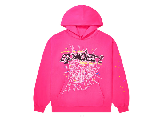 Sp5der P*nk V2 Hoodie Pink