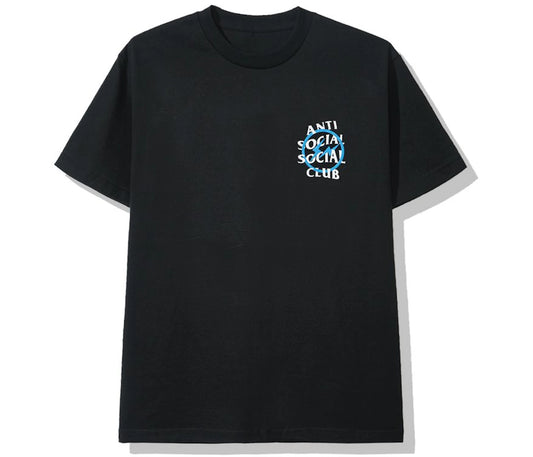 Anti Social Social Club x Fragment Blue Bolt Tee (FW19) Black