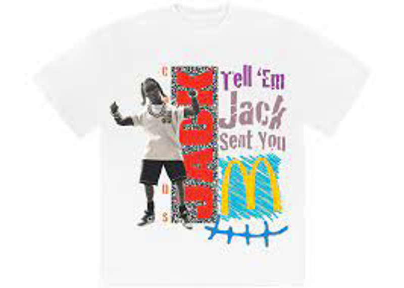 Travis Scott x McDonalds Jack Smile T-shirt White