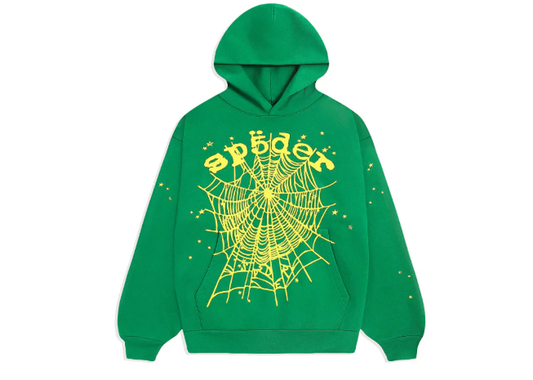 Sp5der Slime Green V2 Web Hoodie