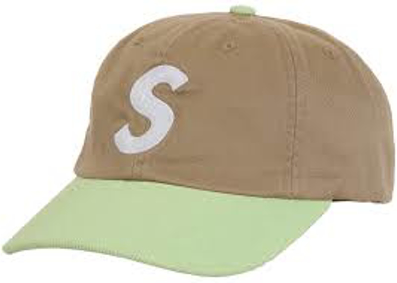 Supreme 2-Tone S Logo 6-Panel Cap Tan