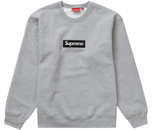 Supreme Box Logo Crewneck (FW22) Heather Grey