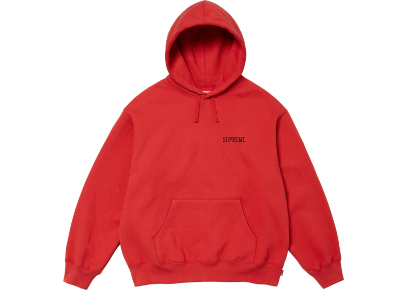 Supreme On God Hooded Sweatshirt Red