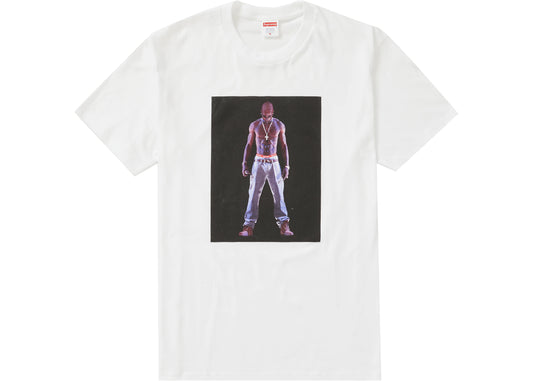 supreme tupac hologram tee white