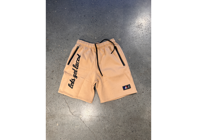 Laced Canna Big L Shorts Tan