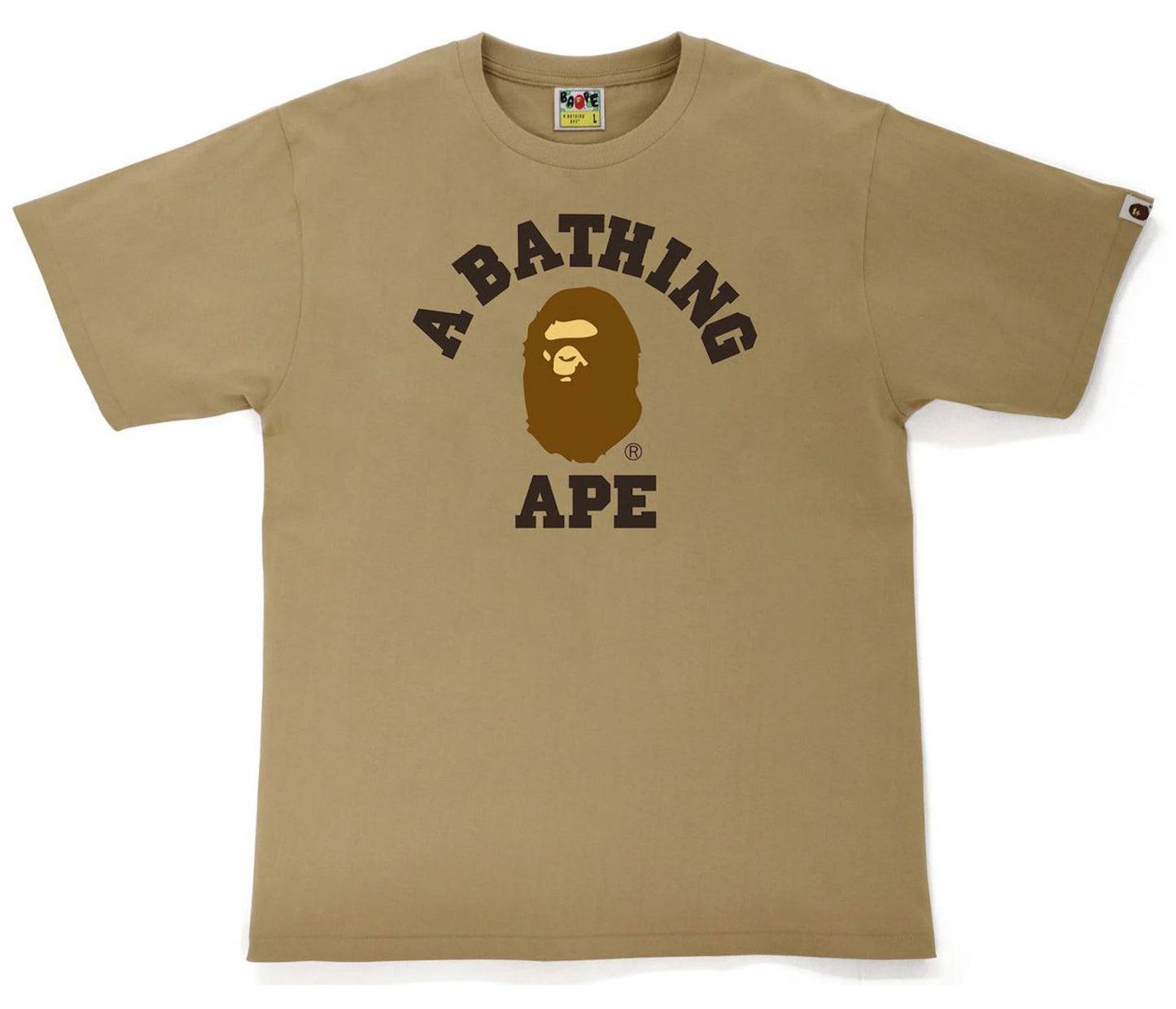 BAPE College Tee (FW21) Beige