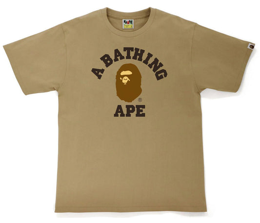 BAPE College Tee (FW21) Beige