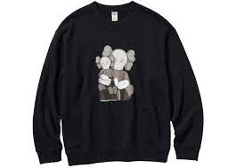 Kaws x Uniqlo Long-Sleeve Sweatshirt (US sizing) Black