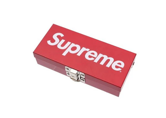 Supreme Small Metal Storage Box - Red