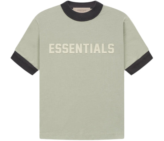 Fear of God Essentials Kids Ringer T-shirt Seafoam