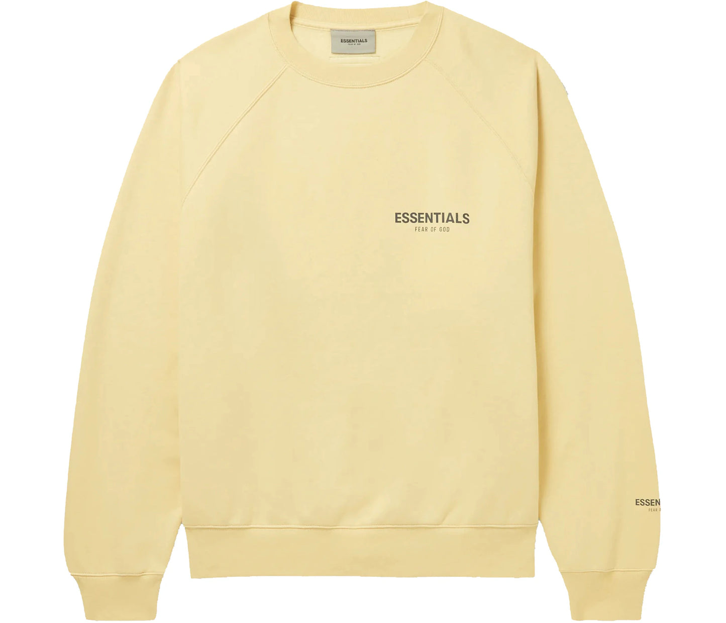 Fear of God Essentials Mr. Porter Exclusive Logo-Print Cotton-Blend Jersey Sweatshirt Garden Glove/Cream