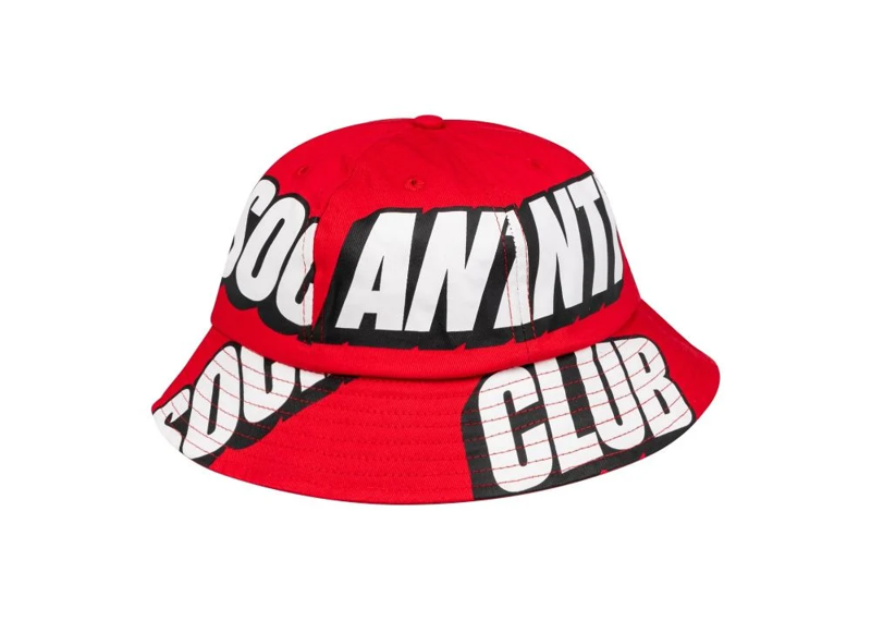 ANTI SOCIAL SOCIAL CLUB INTEREST LOS BUCKET CAP RED