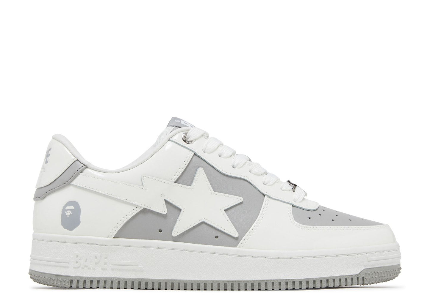 Bapesta #6 Patent Leather Pack - Grey