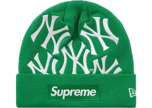 Supreme New York Yankees New Era Box Logo Beanie Green