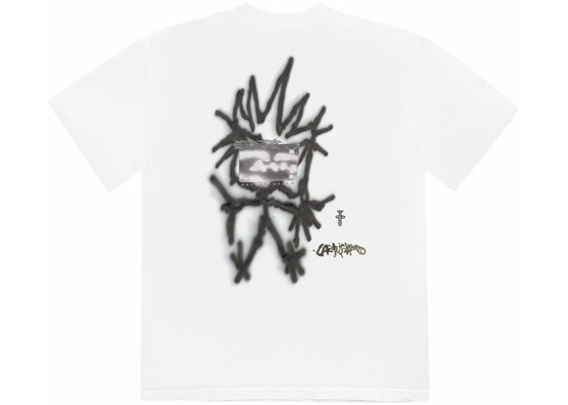 Travis Scott Whiteout Tee White