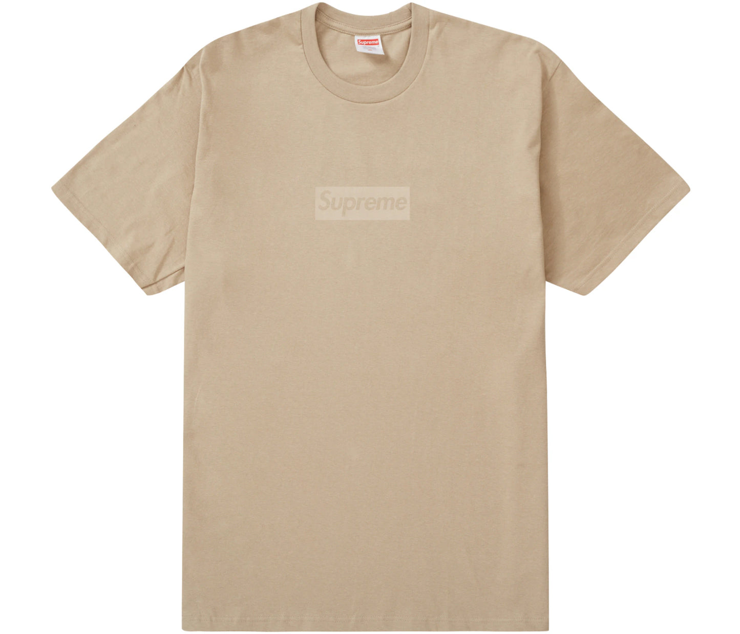 Supreme Tonal Box Logo Tee Khaki