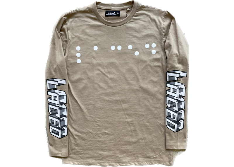 Laced braille  L/S Tan