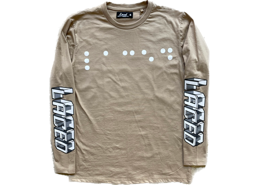 Laced braille  L/S Tan