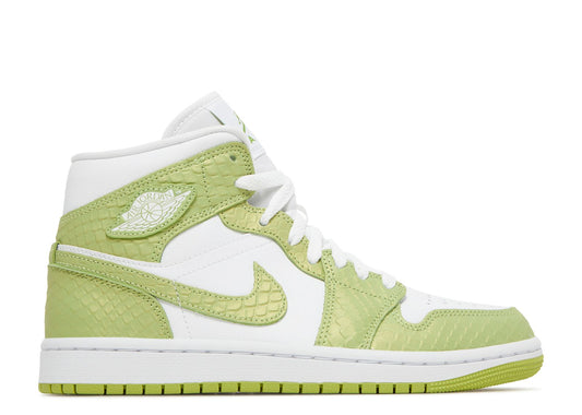 Wmns Air Jordan 1 Mid SE Green Python