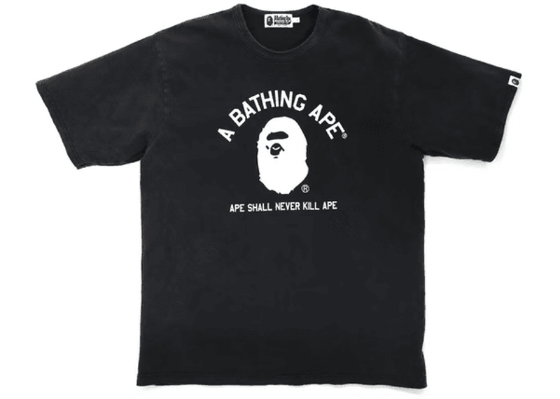 BAPE A Bathing Ape Indigo Relaxed Fit Tee