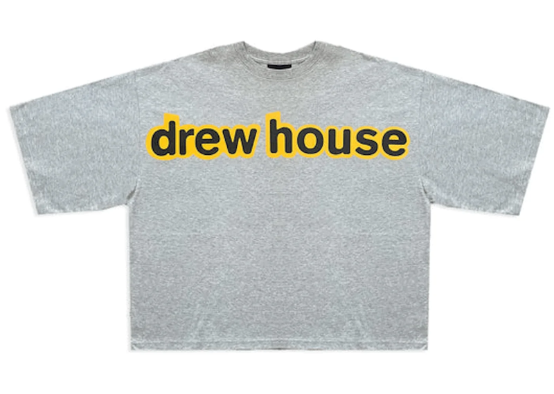 drew house Boxy T-Shirt Heather Grey