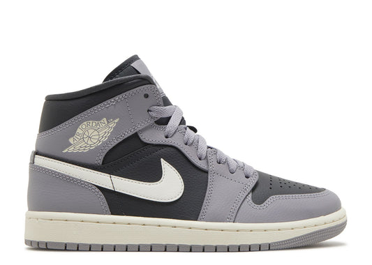 Wmns Air Jordan 1 Mid Cement Grey