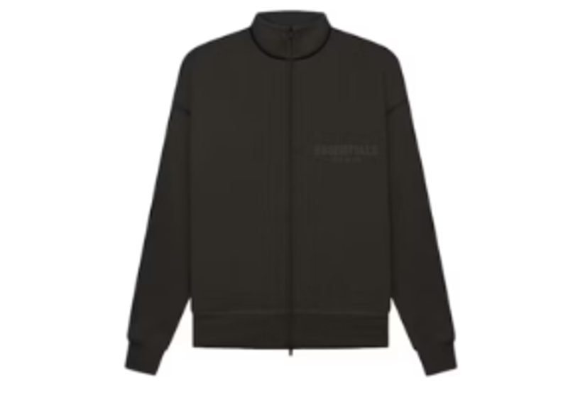 Fear of God Essentials Full Zip Track Jacket Off Black