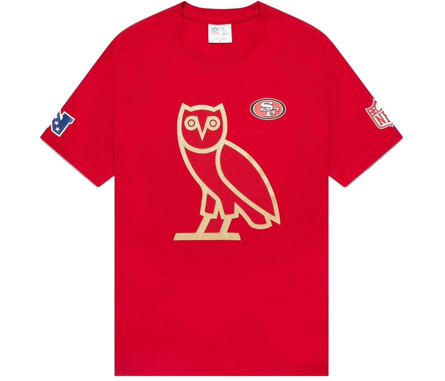 OVO x NFL San Francisco 49ers OG Owl T-Shirt Red