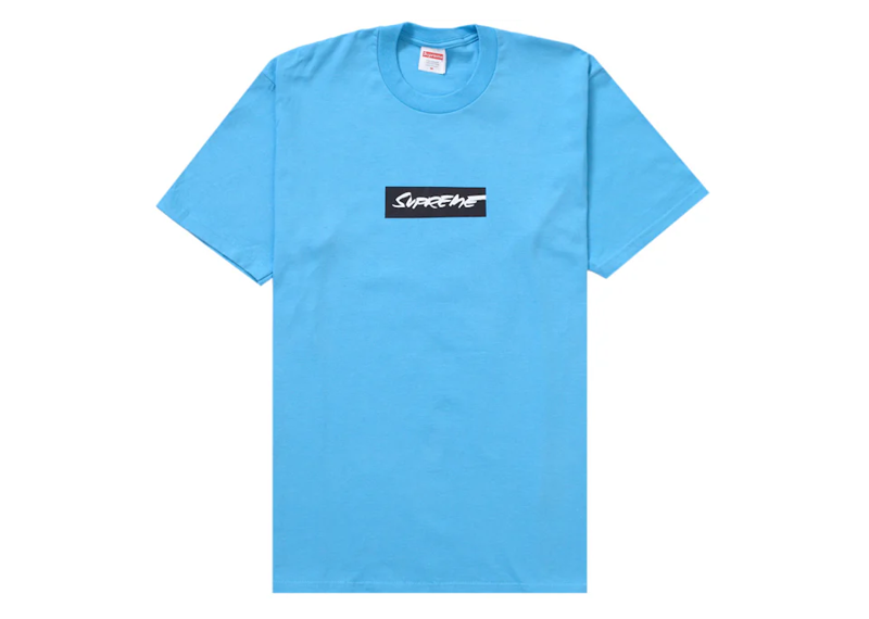 Supreme Futura Box Logo Tee Bright Blue