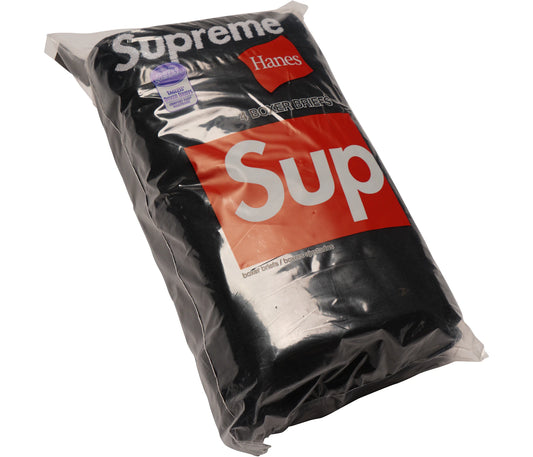 Supreme Hanes Boxer Briefs (4 Pack) Black