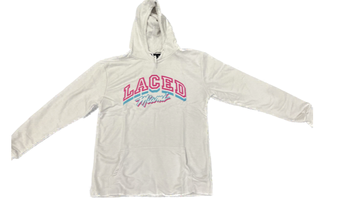 LACED 2023 MIAMI DAYS HOODIE WHITE