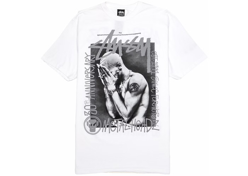 Stussy x Goldie Metalheadz 30 Tee White