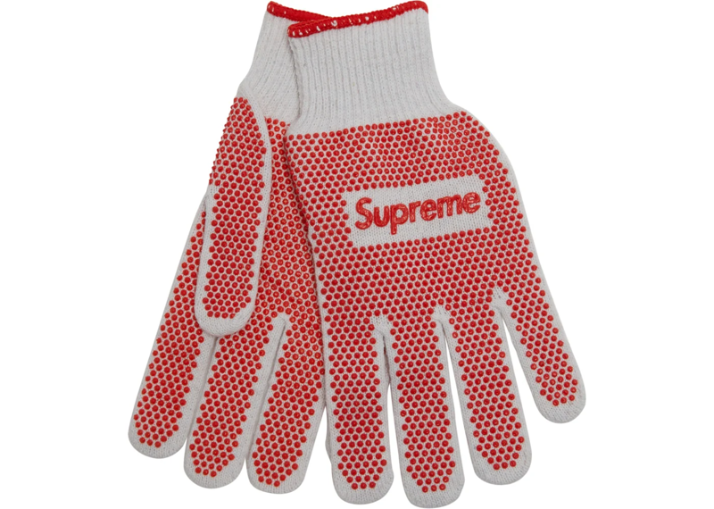 Supreme Grip Work Gloves White