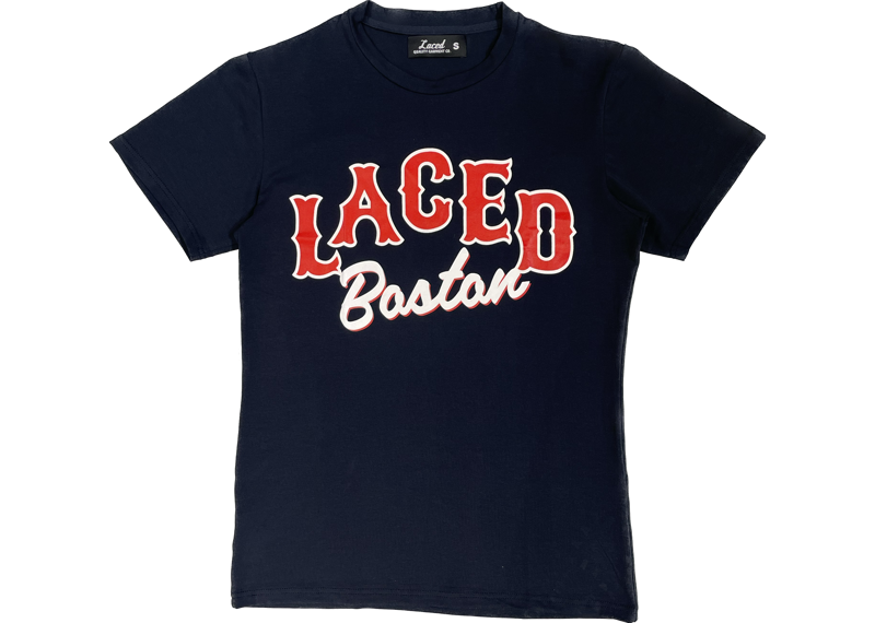 Laced Boston Tee Navy