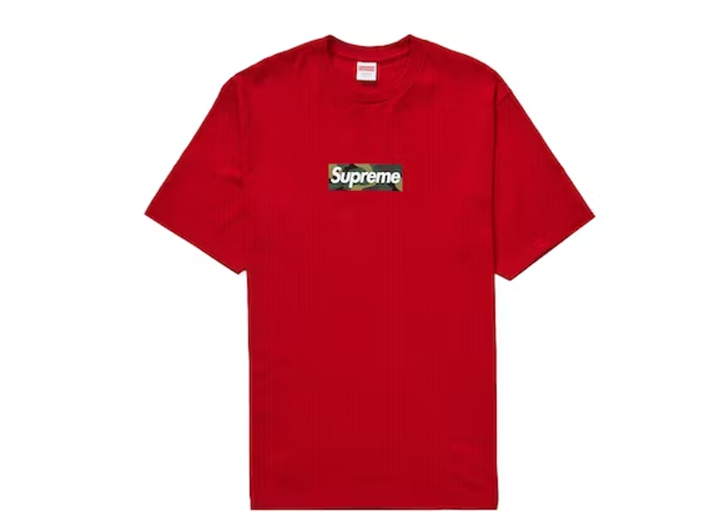 Supreme Camo Box Logo Tee Red