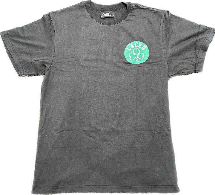 laced Celtics Black Tee