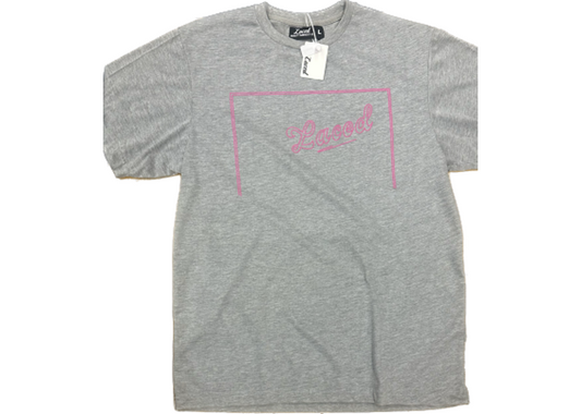 Laced Pink Billboard Tee Grey