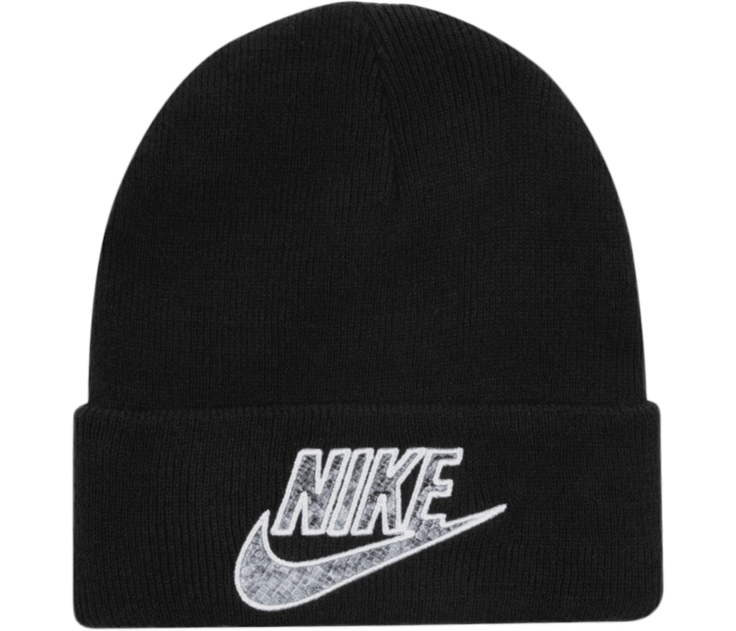 Supreme Nike Snakeskin Beanie Black