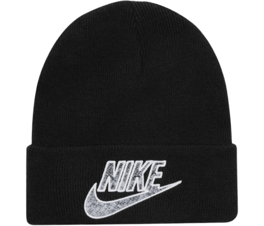 Supreme Nike Snakeskin Beanie Black