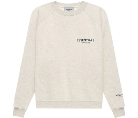 Fear of God Essentials Core Collection Pullover Crewneck Light Heather Oatmeal