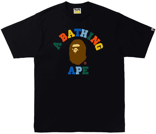 BAPE Colors College Tee (SS22) Black