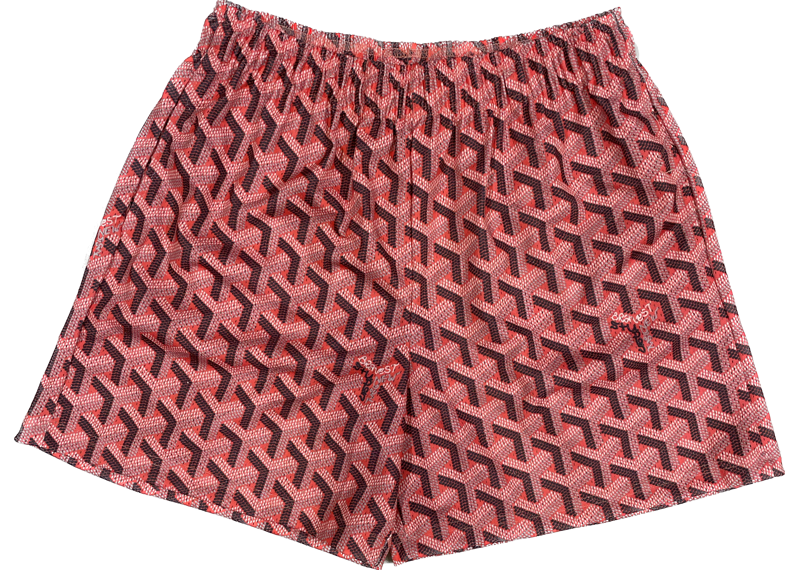 MR REMADE SHORTS GOYARD red