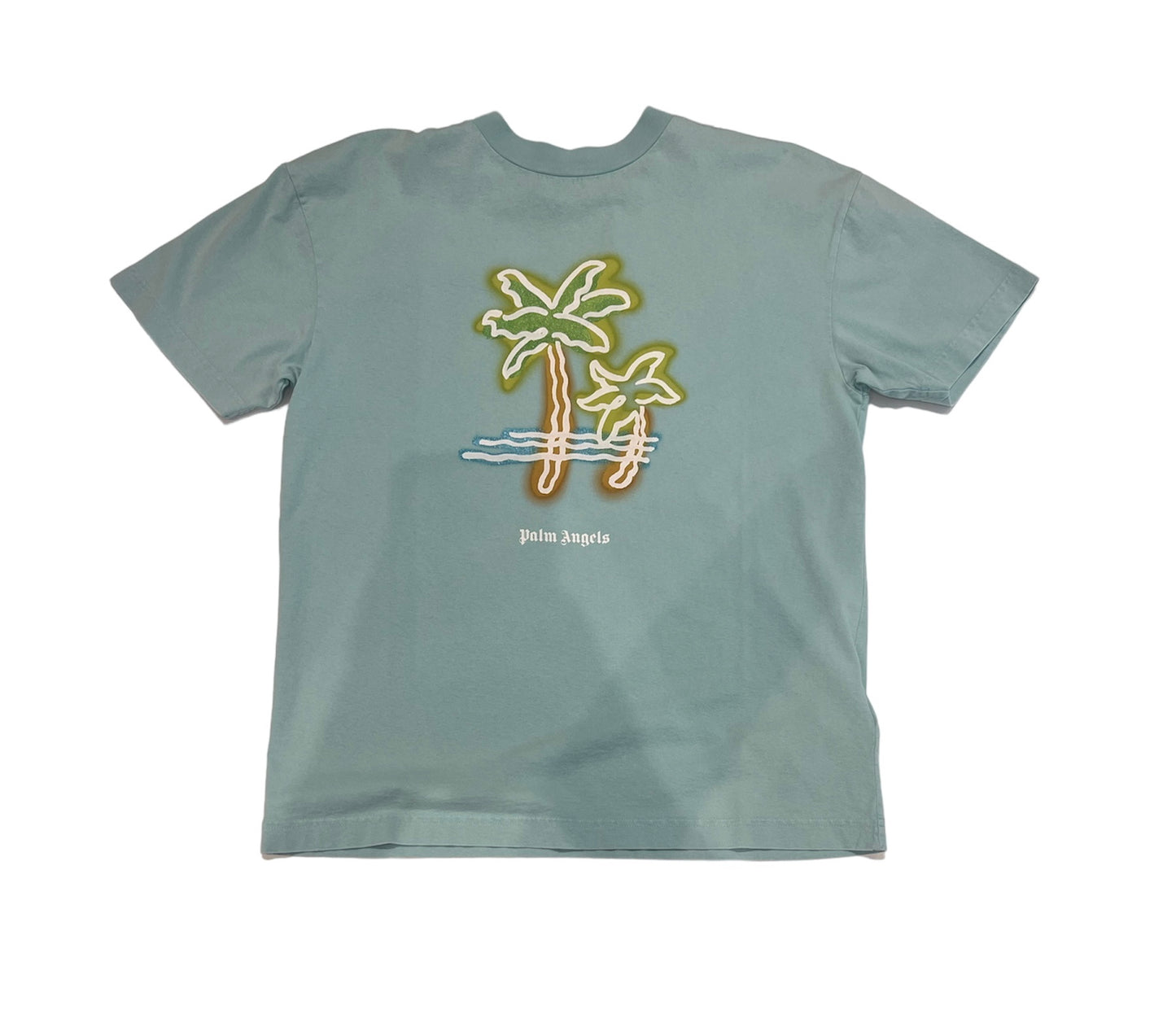 Palm Angels Neon Classic Tee Turquoise