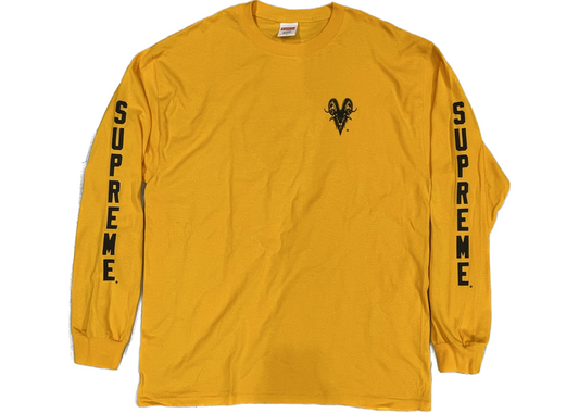 Supreme Baphomet tee yellow fw10