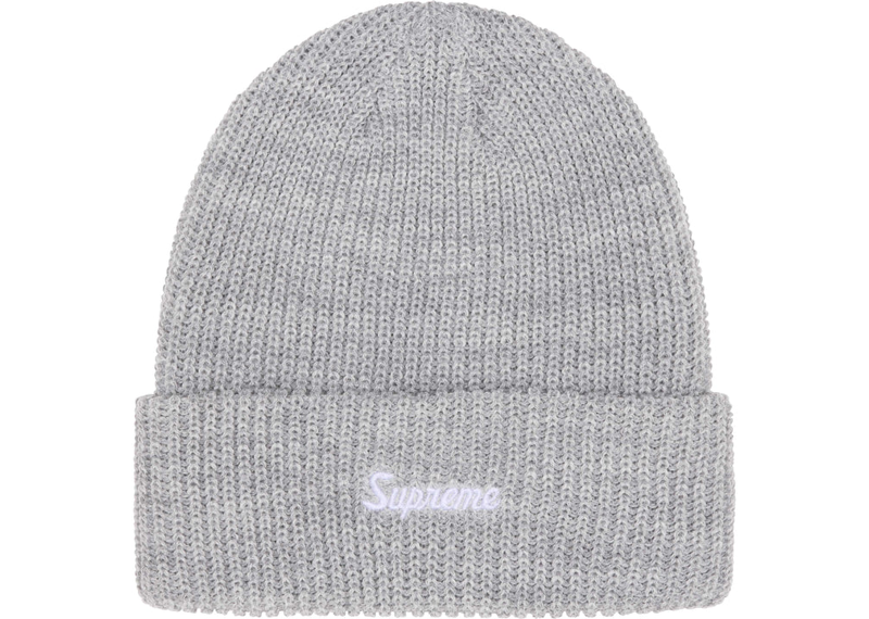 Supreme Loose Gauge Beanie (FW24) Light Grey