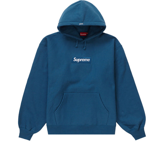 Supreme Box Logo Hooded Sweatshirt (FW23) Blue